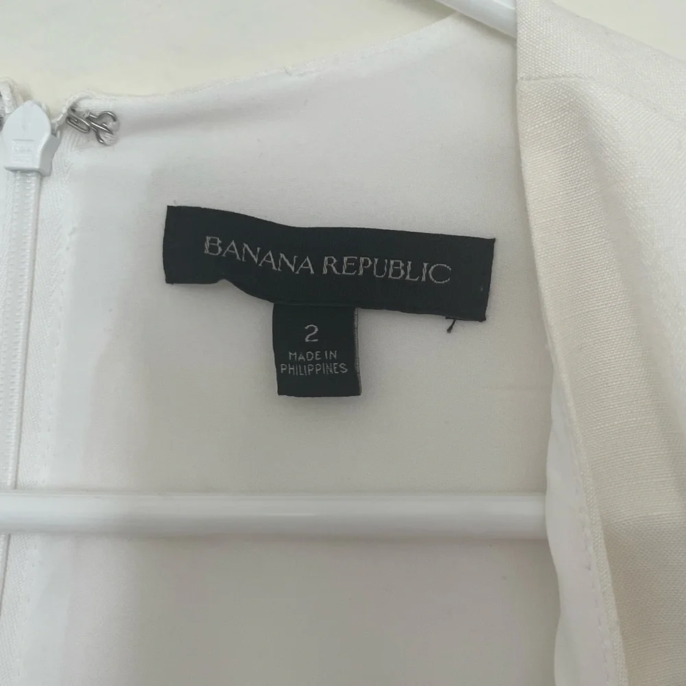 Banana Republic Linen Romper White Size 2